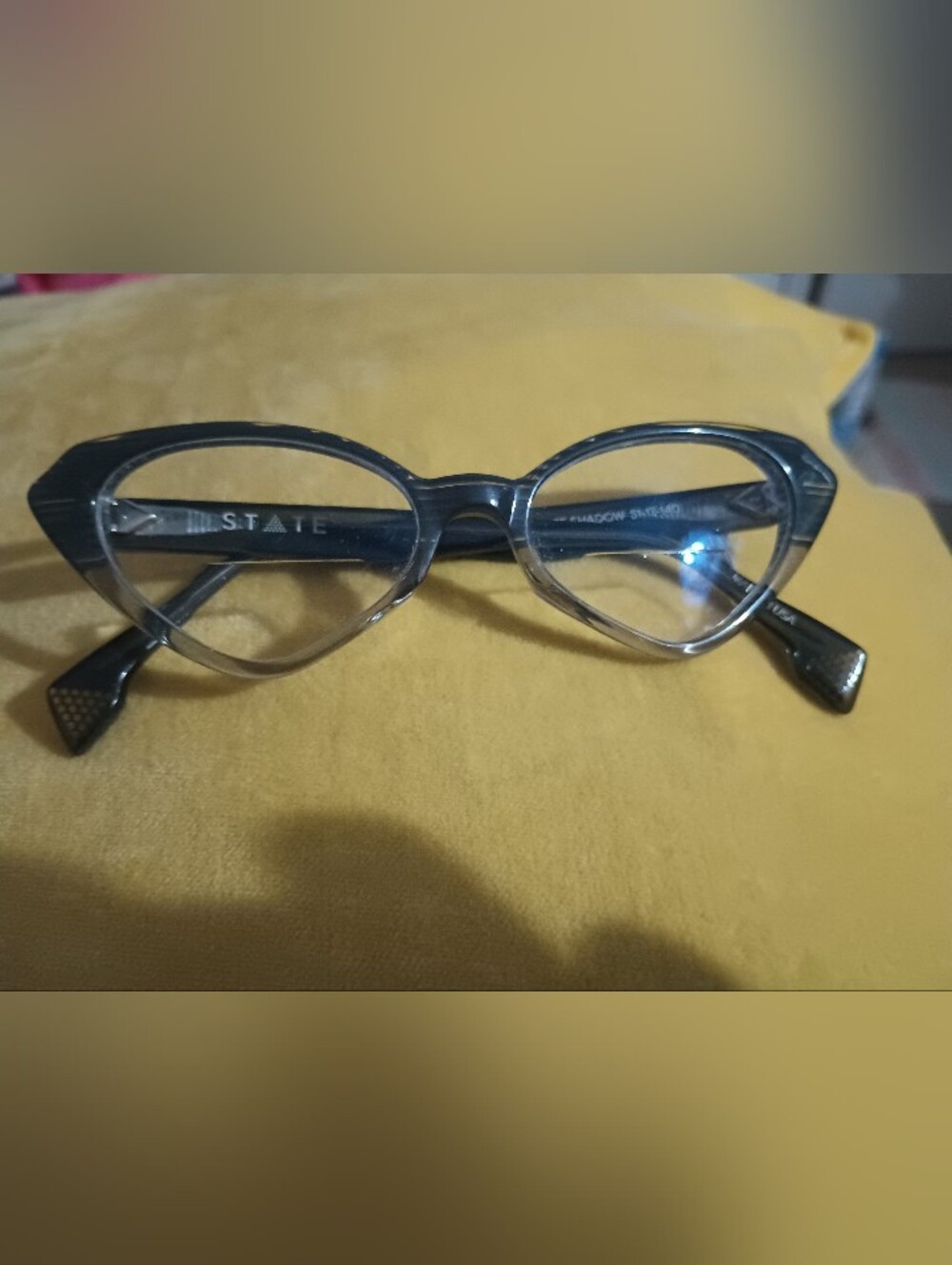 STATE Transparent Gray Cat-Eye Frames